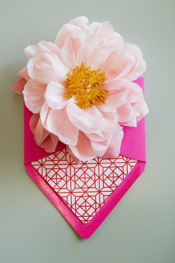 peony wedding details