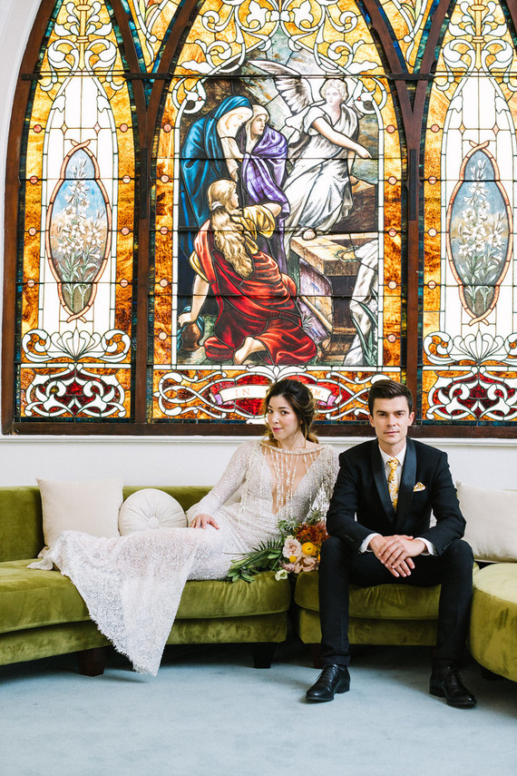 Stained Glass - inspired wedding ideas at The Ruby Street venue