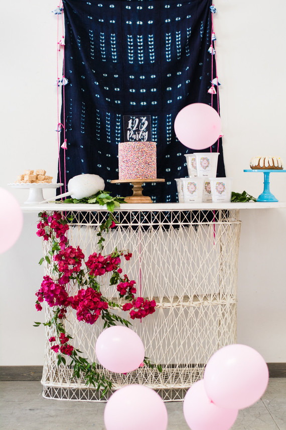 Shibori birthday party ideas