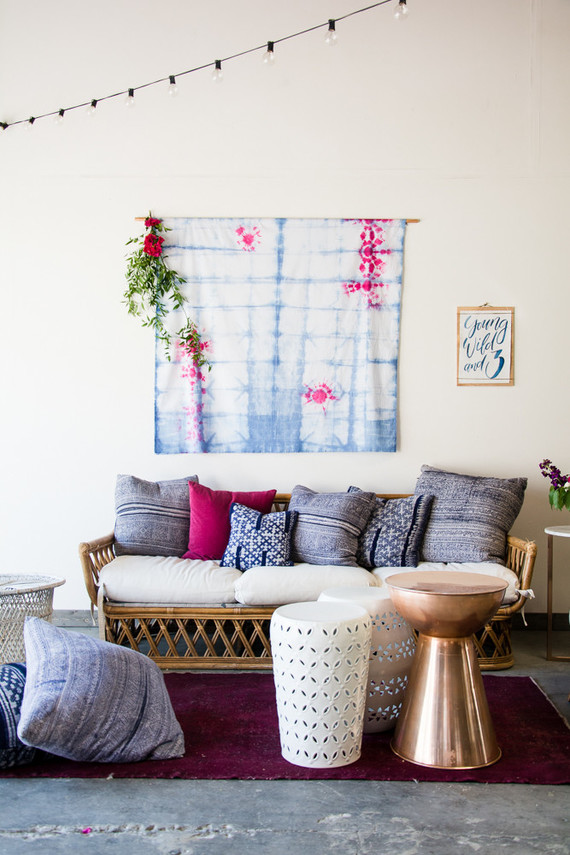 Shibori birthday party ideas