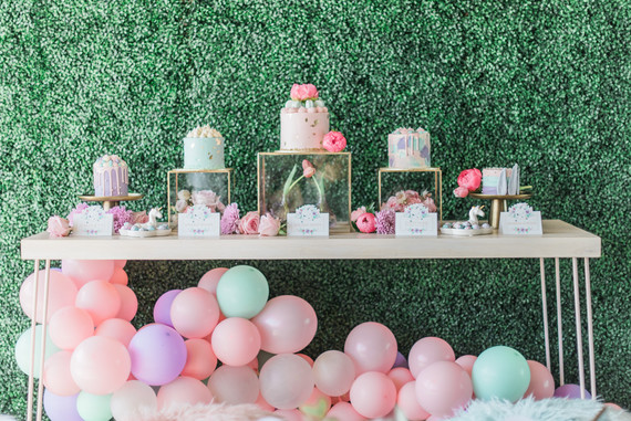 1st birthday dessert table