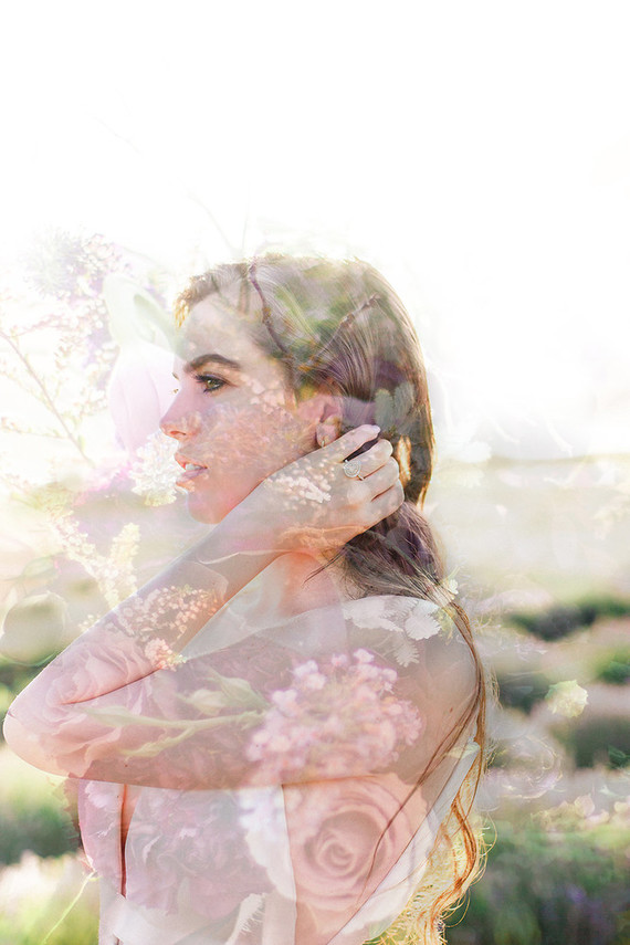 lavender field wedding editorial