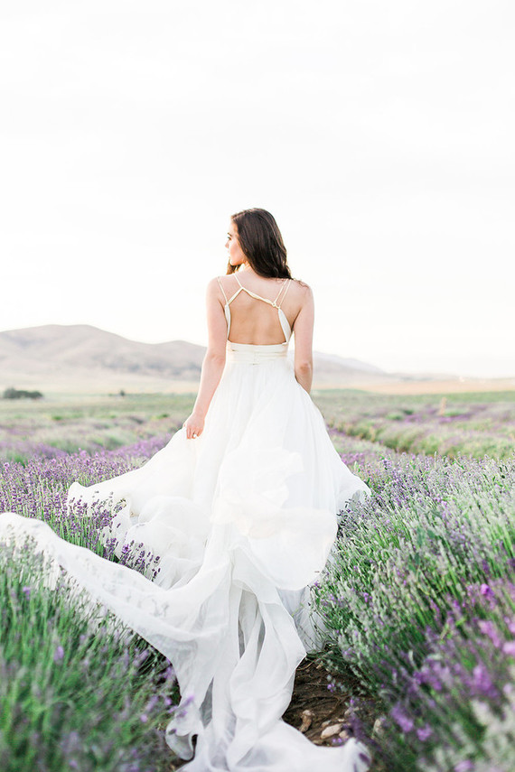 lavender field wedding editorial