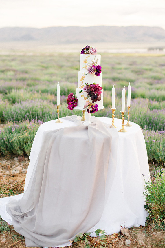 elegant floral wedding cake
