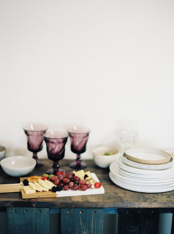 Minimal fall at-home wedding ideas