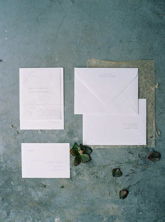 minimal wedding invitations