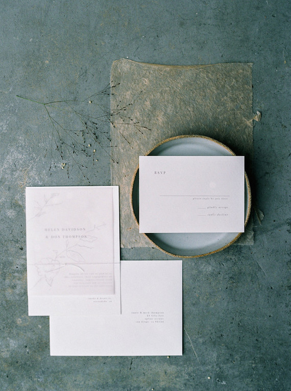 minimal wedding invitations