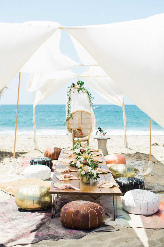 Beach party table
