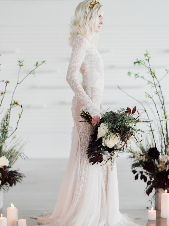 All white bohemian wedding ideas Inspiration