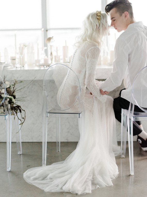 All white bohemian wedding ideas Inspiration