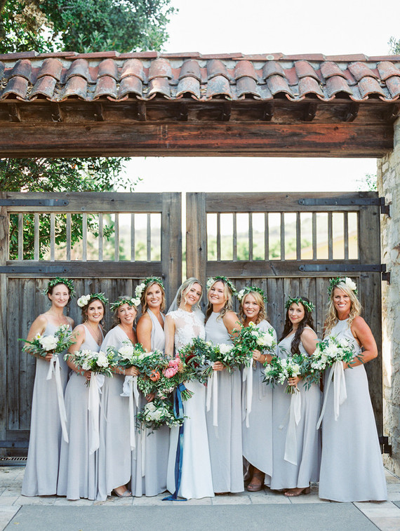 Grey bridesmaid dresses