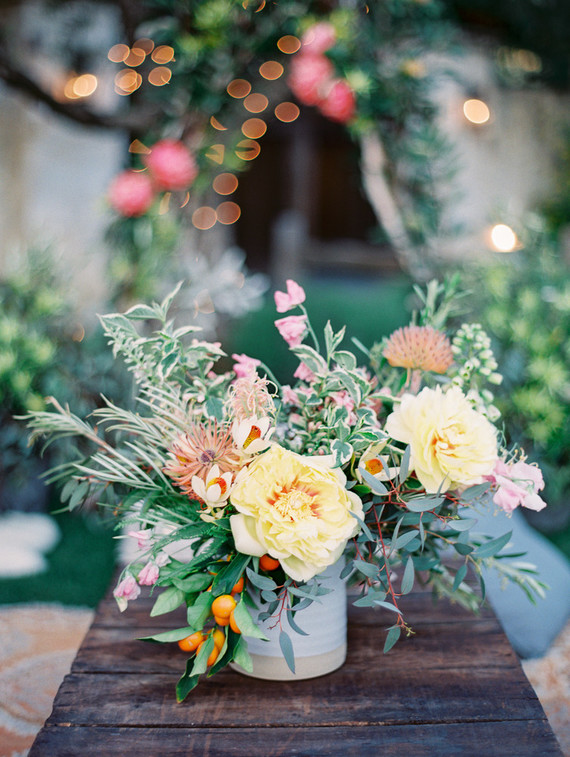 Yellow tree peonies in weddings