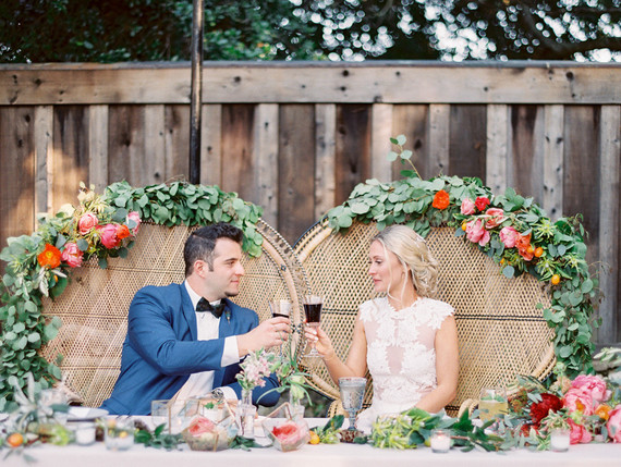 rattan wedding chairs