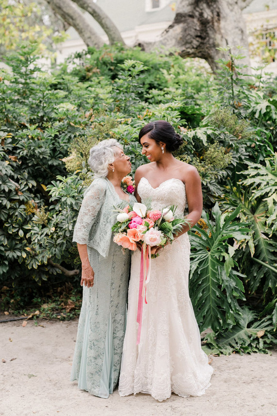 Bride with her grandma