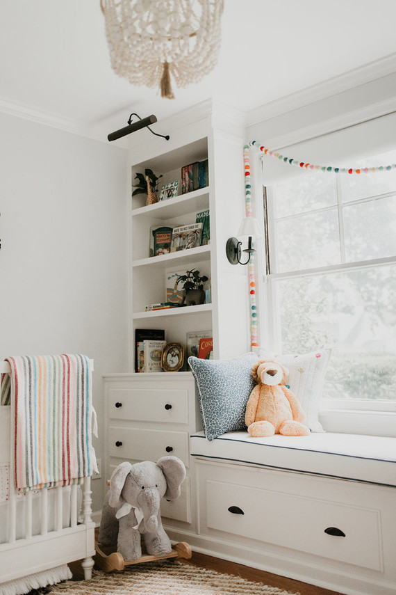 White safari inspired nursery