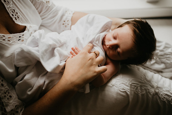 all white newborn photos