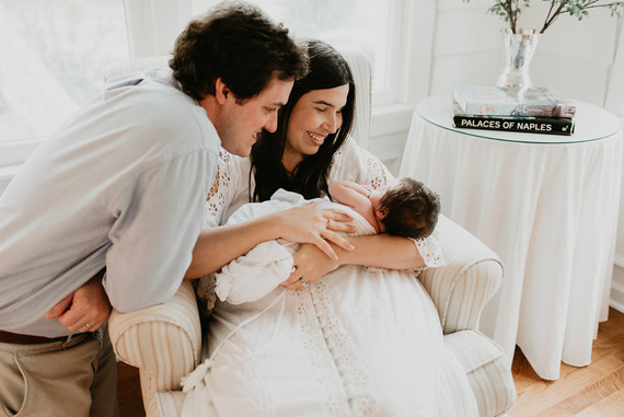 all white newborn photos