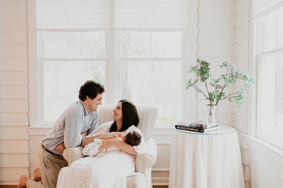 all white newborn photos