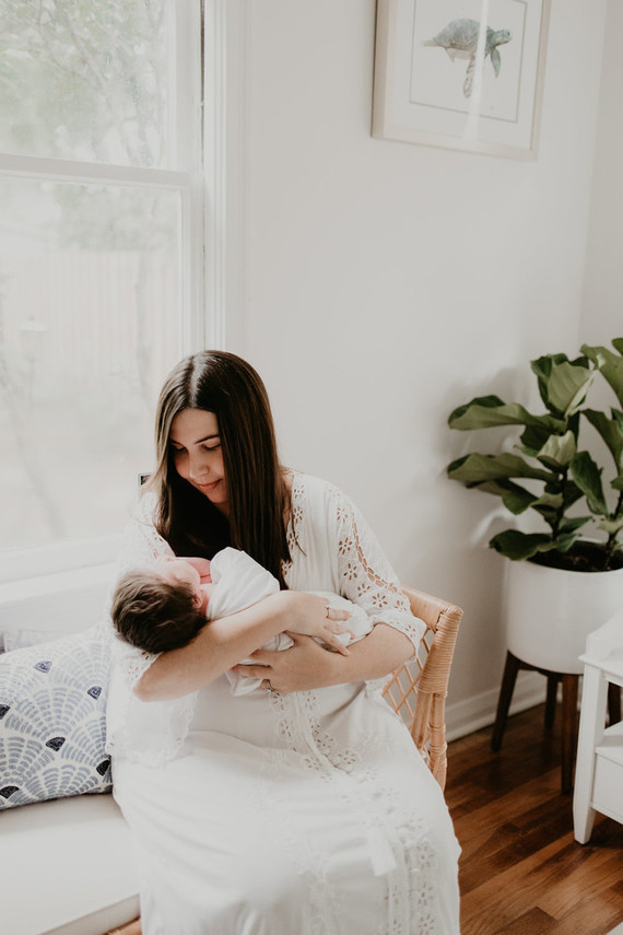all white newborn photos