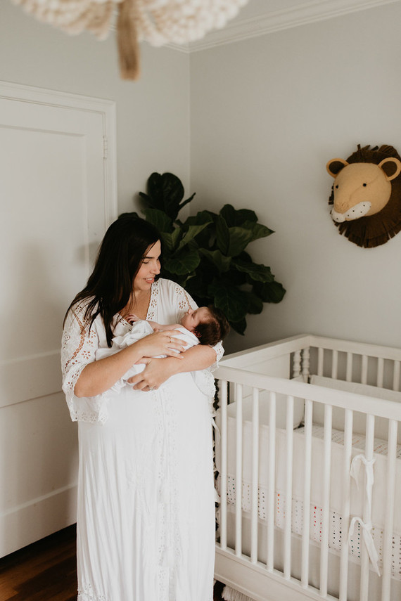 all white newborn photos