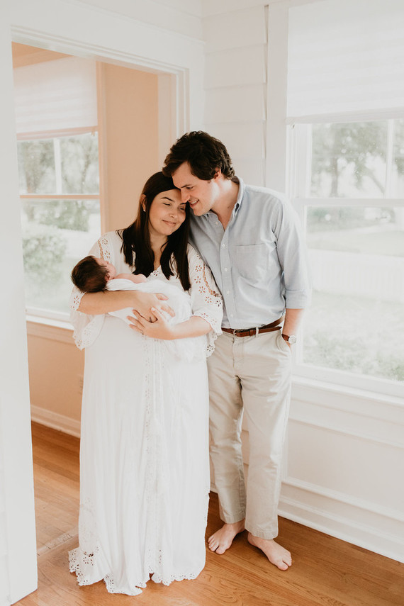 all white newborn photos