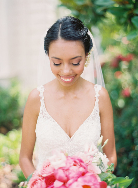 Romantic multicultural San Francisco garden wedding