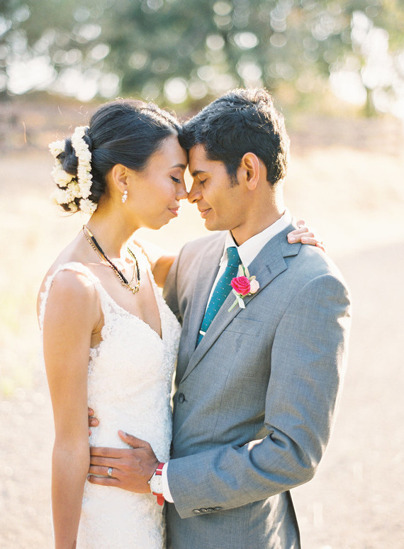 Romantic multicultural San Francisco garden wedding