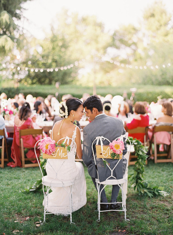 Romantic multicultural San Francisco garden wedding