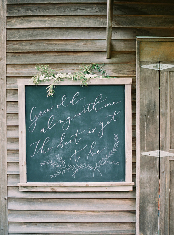 Farmhouse wedding details