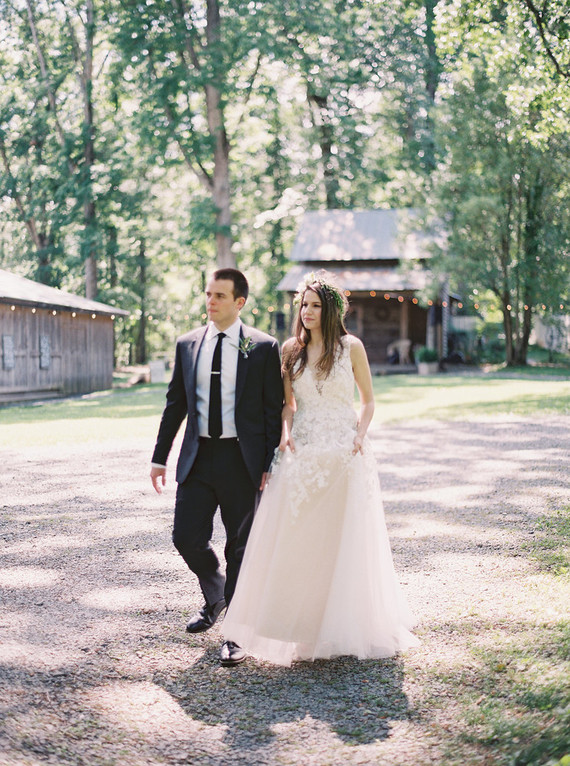 Rustic, organic farmhouse wedding in North Carolina