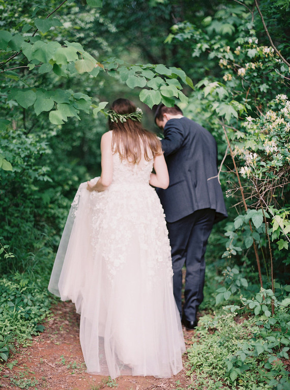 Rustic, organic farmhouse wedding in North Carolina