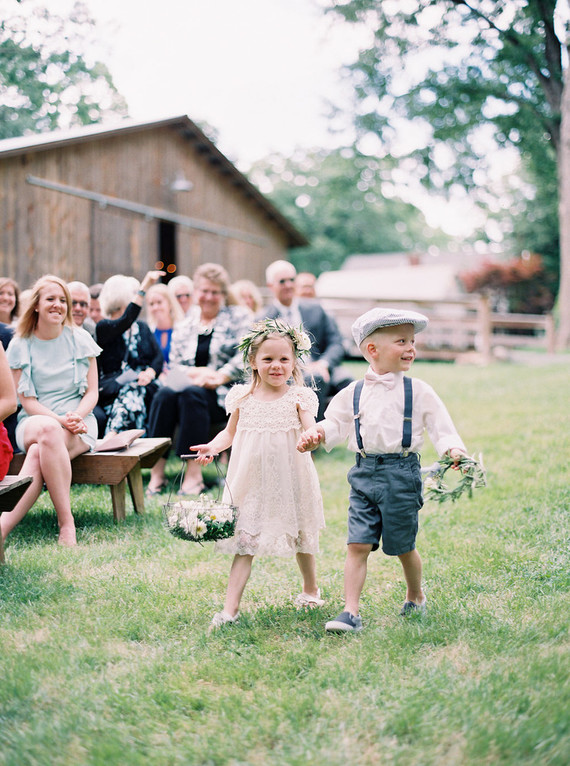 cutest flower girl and ring bearer
