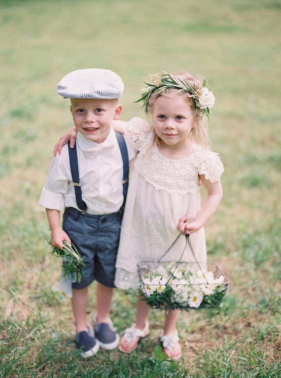 cutest flower girl and ring bearer