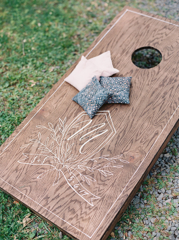 Custom corn hole for weddings Inspiration
