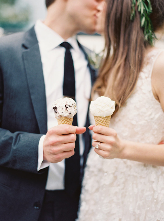 pink ice cream truck for wedding