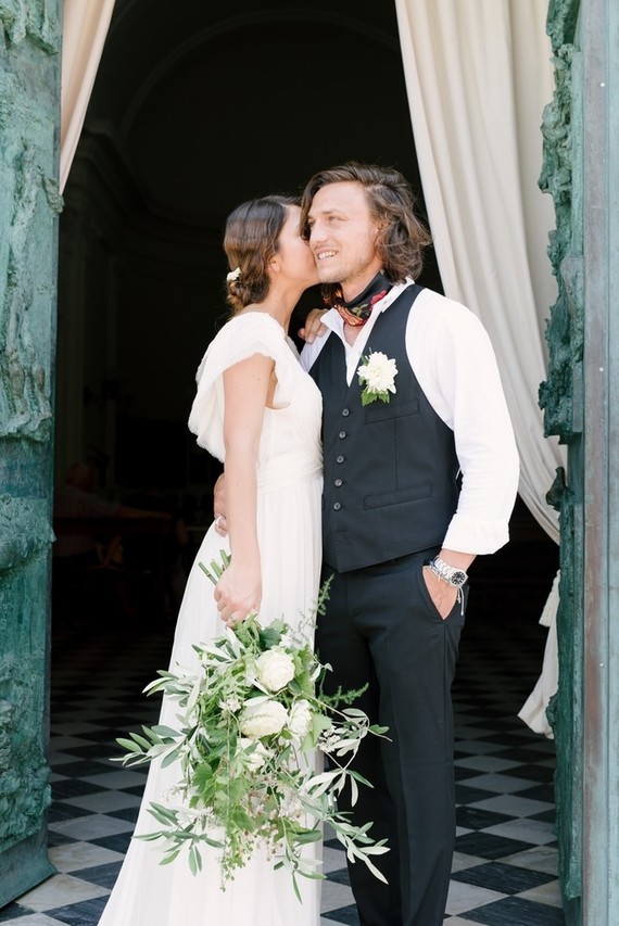 Stylish sexy Portofino elopement