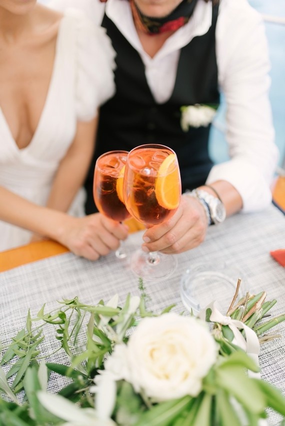 Stylish sexy Portofino elopement