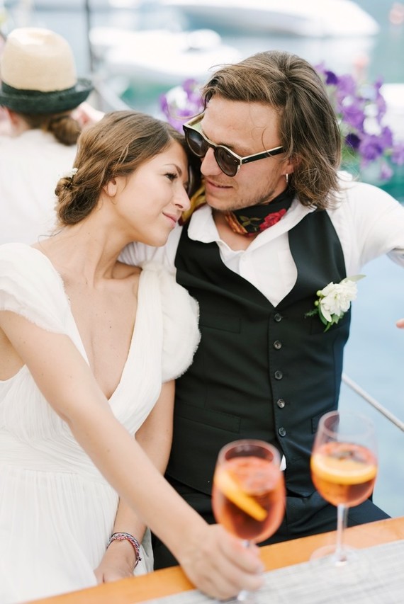 Stylish sexy Portofino elopement