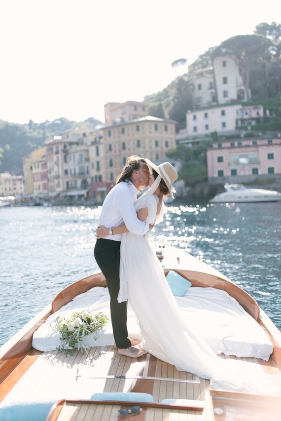 Stylish sexy Portofino elopement