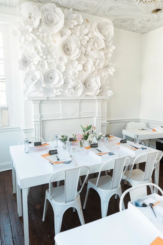 Paper Flower installation Inspiration