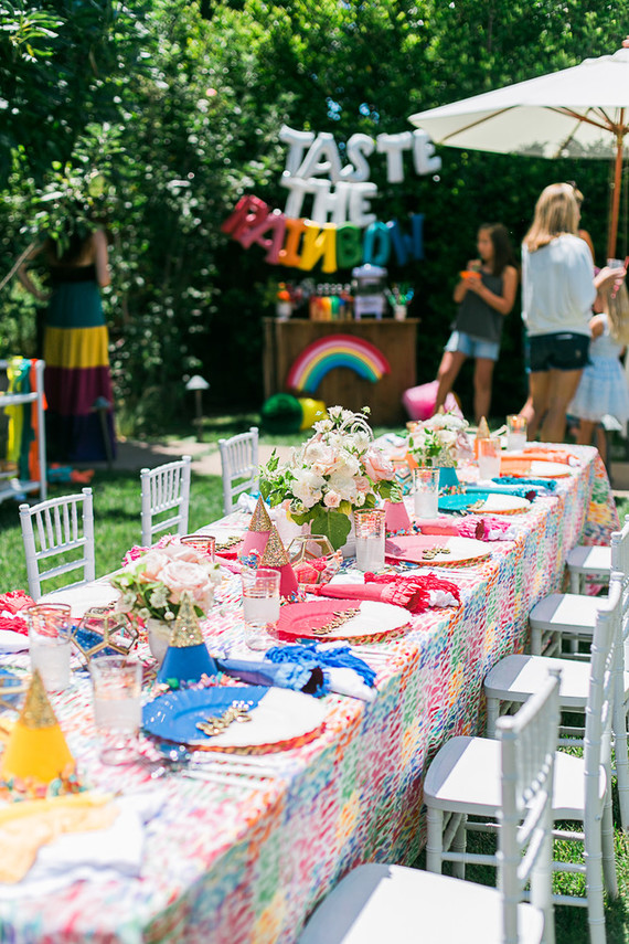 Rainbow birthday party