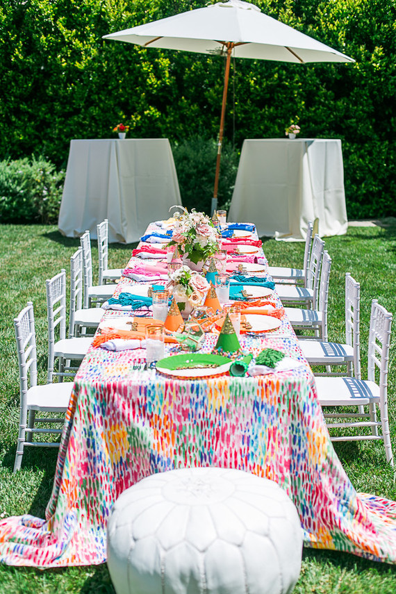 Rainbow birthday party