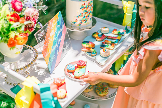 Rainbow birthday party