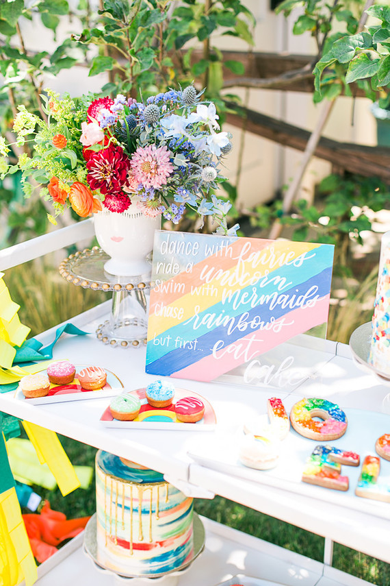 Rainbow birthday party