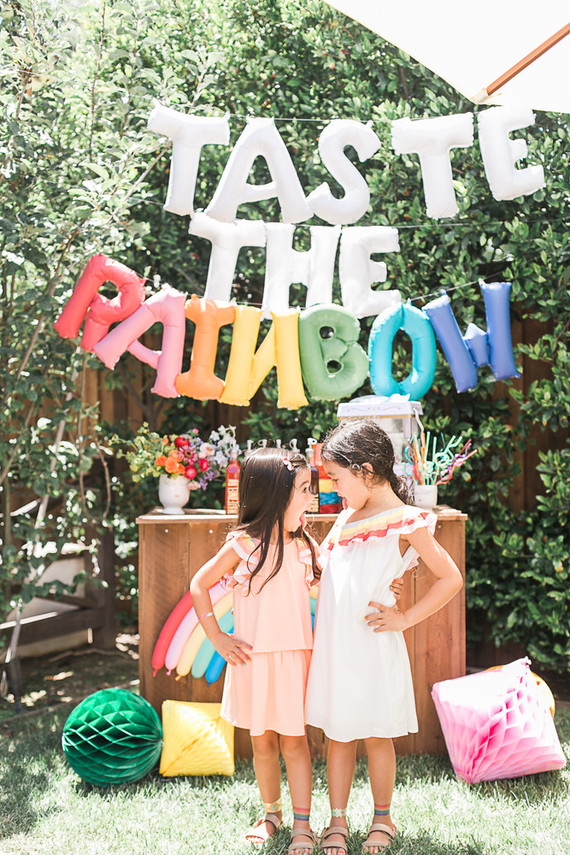 Rainbow birthday party