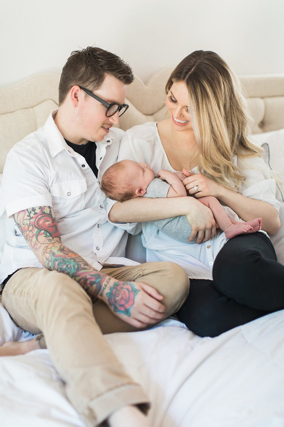 Natural light at home newborn photos