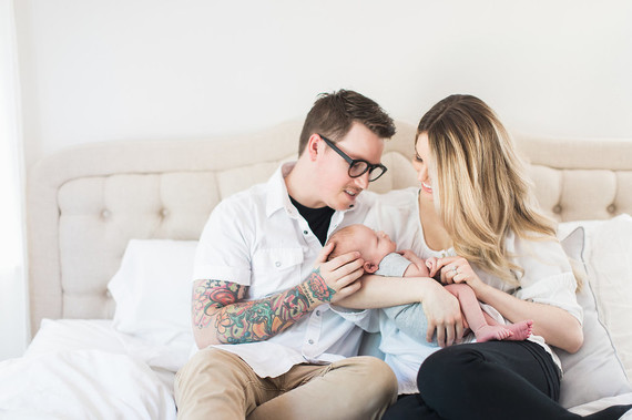 Minimalist mid-century nursery and newborn photos Wedding Inspiration