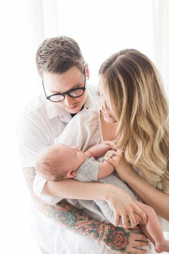 Natural light at home newborn photos