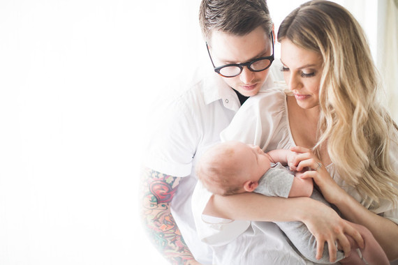 Natural light at home newborn photos