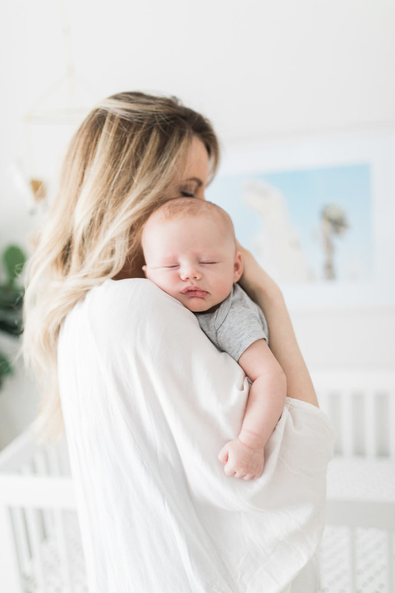 Natural light at home newborn photos